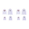 thumbnail image 1 of Billuyoard 4 unidades/juego de adornos de fantasmas no aterradores y bonitos para decoración de manualidades de Halloween, bonitos fantasmas de blanco 2Conjunto, 1 of 6