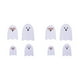 thumbnail image 3 of Adorno de Halloween 4x Fantasmas de PVC Inteprter Color Blanco 2Conjunto, 3 of 6