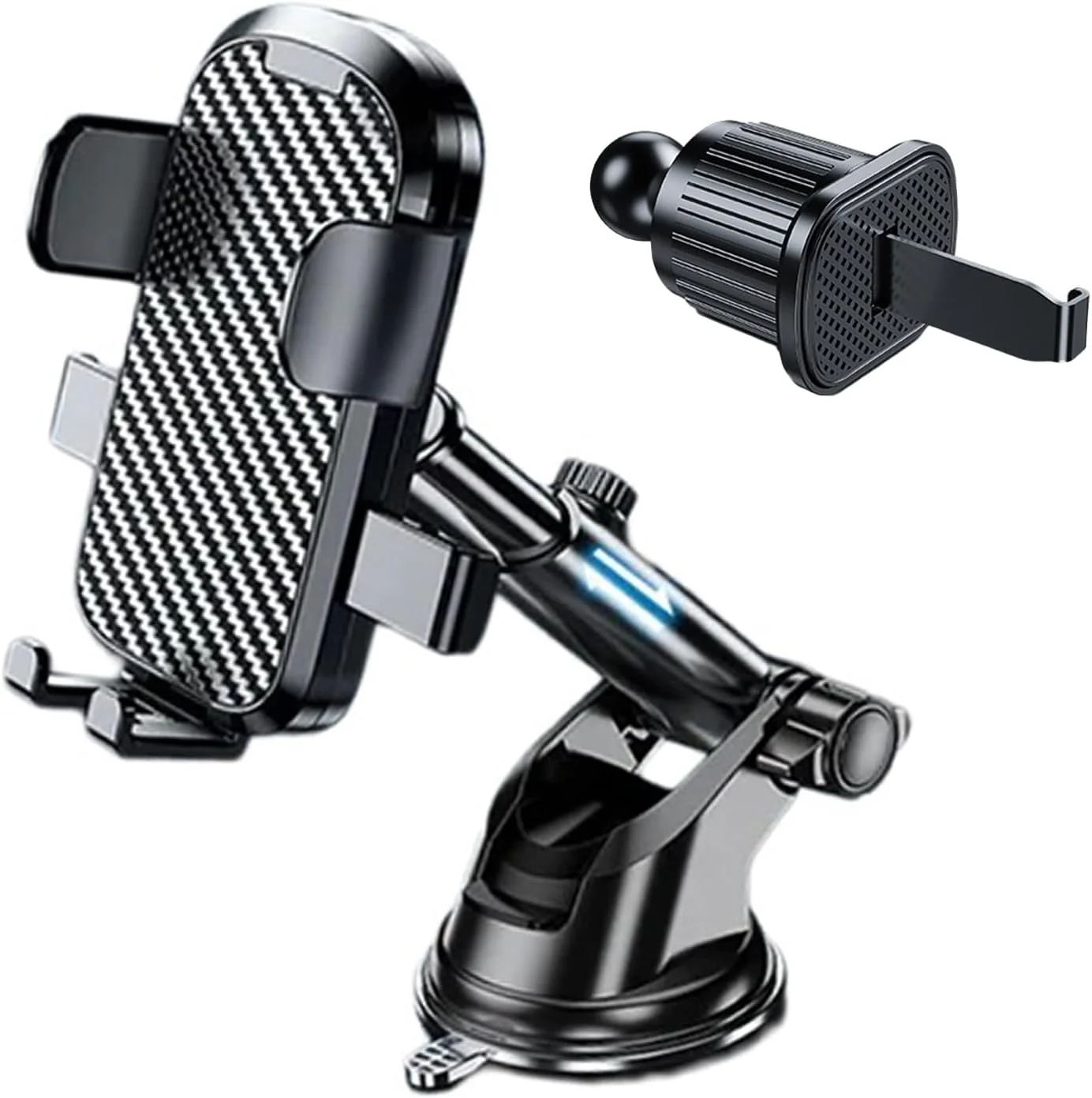 Car Phone Holder Mount Phone Mount for Car Windshield Dashboard Air Vent Universal Hands Free Automobile Cell Phone Holder Fit for iPhone Smartphone