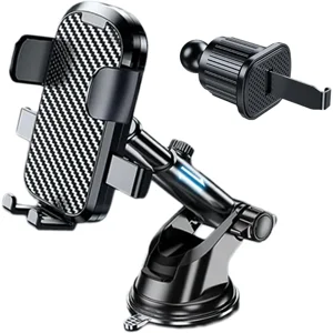 Car Phone Holder Mount Phone Mount for Car Windshield Dashboard Air Vent Universal Hands Free Automobile Cell Phone Holder Fit for iPhone Smartphone