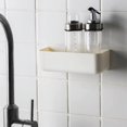 thumbnail image 2 of Estante de baño sin clavos montado en la pared, estante de almacenamiento para el baño, estante de pared, estante de almacenamiento para el baño, estante organizador de pared, 2 of 5