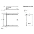 thumbnail image 6 of 18" X 18" White Metal Universal Flush Access Door, 6 of 6