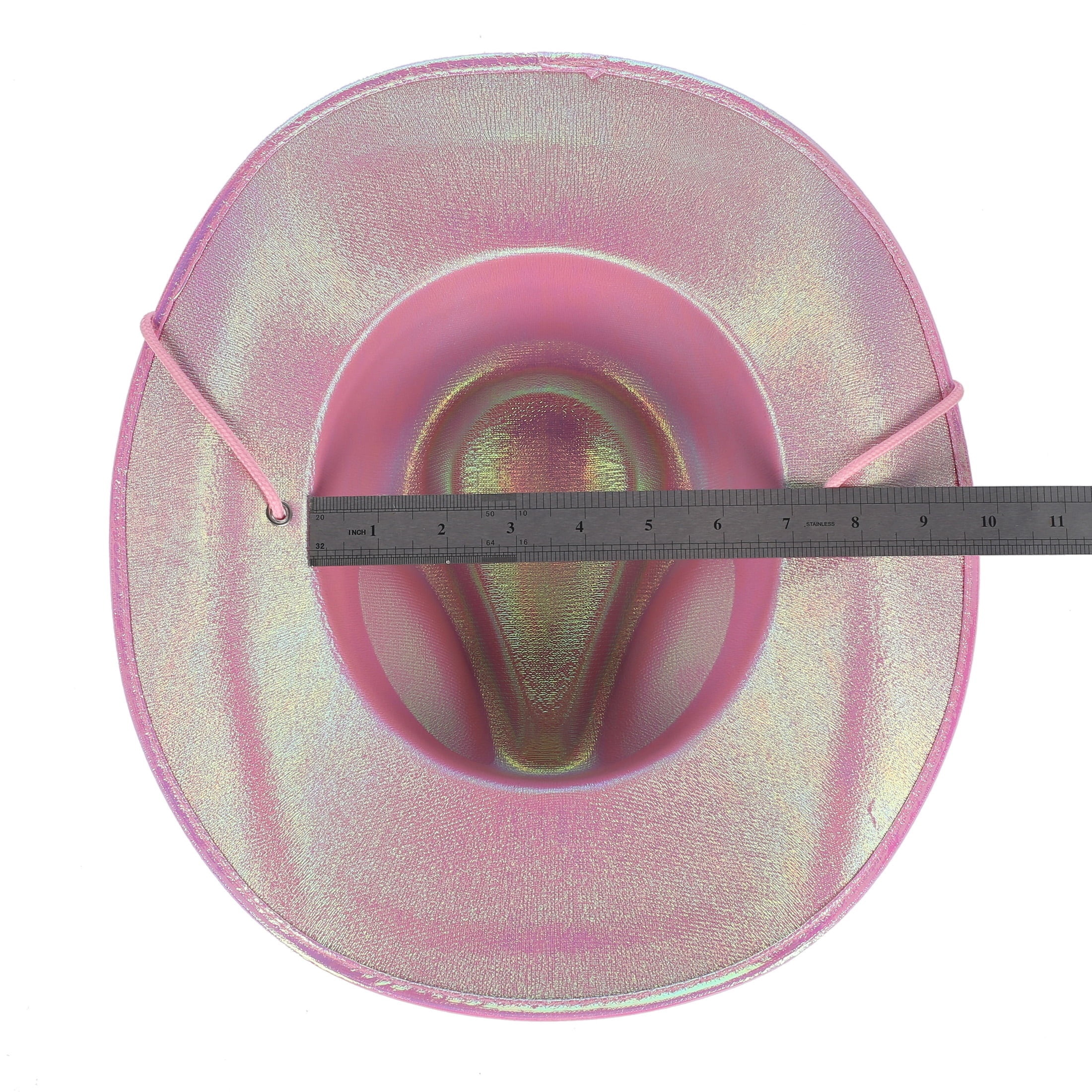 Iridescent Cowboy Hat Costume Accessory for Adults, Pink, Halloween by Way To Celebrate