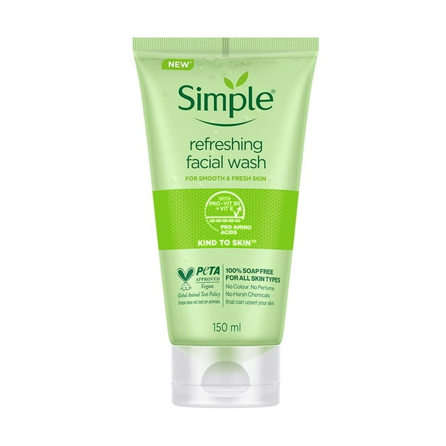 Simple Active Skin Barrier Care Smoothing Gel Face Cleanser 150 ml