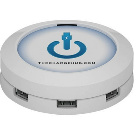 ChargeHub CRGRD-002 7-Port USB Universal Charging Station, White