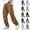 Army Green, variant on Men Drawstring Elastic Waist Wide Leg Cargo Pants Multi Zipper Flap Pockets Quick Dry Ripstop Baggy Urban Skate Street Trousers Gray S
