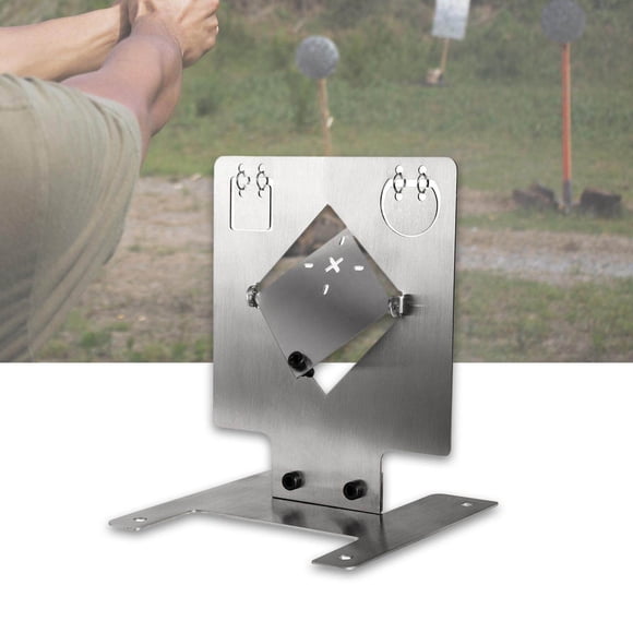 kurtrusly Durable Stainless Steel Target Practice Target with Hanging Ring Design