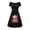 Axolotl Cartoon Print, variant on Dragonflies Galaxy Women Summer Casual Dresses with Sleeves Midi Length Lightweight Short Sleeve Swing Dresses for Women Round Neck Ladies Summer Dresses Size XL for Picnic