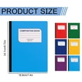 thumbnail image 3 of Composition Notebooks with thick high-quality paper- Wide Ruled Paper, 1 Pack Composition Book, 9 3/4" x 7 1/2",100 Sheets/200 Pages, Assorted Morandi Colors,Home & Office Supplies(Purple,9.7x7.4"), 3 of 9