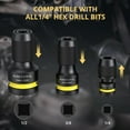 thumbnail image 3 of AMTOVL Impact to 1/4 Hex Converter - 1/2 3/8 1/4-INCH Drive Female to 1/4-Inch Hex Adapter with 3PCS Socket Adapter Set for Ratchet Wrench Drivers, Impact Bit Holders, Quick-Change Chuck, 3 of 8