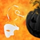 thumbnail image 3 of 1/2 Half Face Unisex Masquerade Adult Kids Carnavales Fiesta Disfraz Escenario Club Disfraz Navidad - blanco Sunnimix Escudo de media cara, 3 of 8