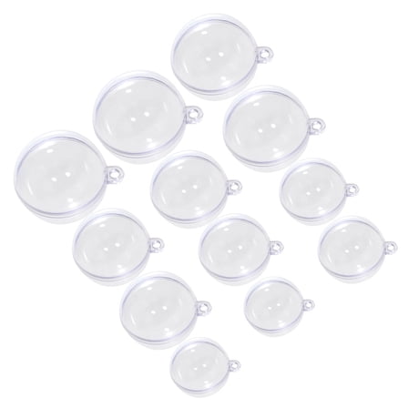 FRCOLOR 15 Pcs Clear Baubles Clear Balls Transparent Ball 8X8cm