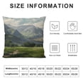 thumbnail image 5 of Orinice Mountain Range Grassy Field Landscape Graphic Decorative Pillow Cover 1PC 22x22in, 5 of 5