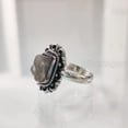 thumbnail image 3 of Natural Labradorite Ring, Rough Labra Gemstone Ring, Birthstone, Bohemian Ring, 925 Sterling Silver, Womens Ring, Christmas, Thanksgiving, Handmade, Statement Jewelry, Rough Gemstone Jewelry, 3 of 5