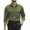 Army Green, variant on Mens Long Sleeve Dress Shirts Wrinkle Free Button Down Shirt Casual Business Shirts
