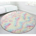 thumbnail image 1 of YouLoveIt Round Rug Home Decor Floor Rugs Circle Carpets Plush Shag Area Rugs Fluffy Circle Shaggy Area Rug Fuzzy Carpet Fluffy Circle Rug for Kids Room, Furry Carpet for Teen's Room, 1 of 8