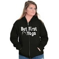 thumbnail image 3 of 1st Yoga Relaxing Meditation Namaste Womens Plus Size Graphic Zipper Hoodie Brisco Brands 2X, 3 of 5