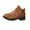 Brown, variant on jsaierl Women's Chunky Low Heel Ankle Boots Classic Round Toe Side Zipper Buckle Short Bootie 2025 Winter Pull On Fall Dress Shoes