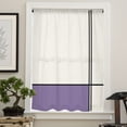 thumbnail image 4 of Farmhouse Purple,Semi Sheer Curtains Drapes for Living Room,Bedroom,French Doors Window 72 Inches Long,Modern Abstract Geometric Stripes Art Rod Pocket Chiffon Curtain Drapery Voile Draperies Panel, 4 of 6