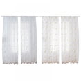 thumbnail image 6 of Marble Embroidered Sheer Curtains 2 Panels Set Bedroom Living Room Semi Sheer Curtains Golden Silver Marble Pattern Embroidery Drapes Rod Pocket Window Treatments,W39.4 x 78.7 inch, 6 of 6