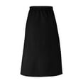 thumbnail image 7 of RUTAYY Women Suede A-Line Midi Skirt With Elastic Waist And Front Pockets For Fall And Winter Solid Color Smocked Boho Pleated Skirts, 7 of 7