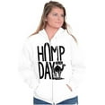 thumbnail image 3 of Hump Day Funny Camel Office Workout Zip Up Hoodie Men's Women's Brisco Brands X, 3 of 6