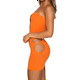 thumbnail image 3 of VISgogo Conjunto de Traje Femenino de 2 Piezas, Chaleco Corto Ahuecado Sin Tirantes de Color Sólido + Paquete de Falda de Cadera para Verano, S/M/L/XL VISgogo  moda, 3 of 9