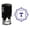 Violet, variant on Printtoo Office Stationary Square Swirl Border T Alphabet Monogram Initial Self Inking Rubber Stamp