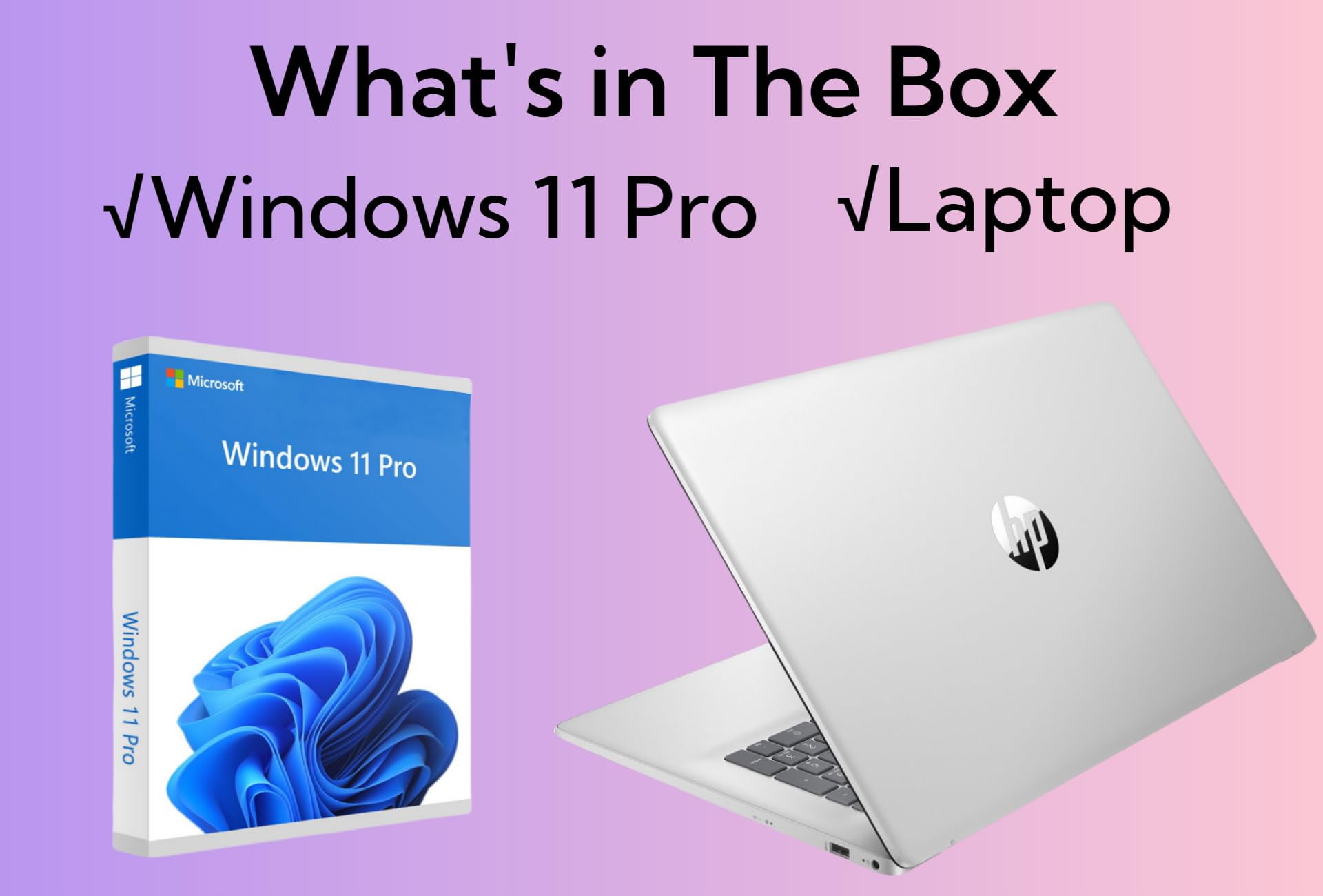 HP 17-inch Laptop Computer for Business - 17.3" FHD LED Display, 12th Gen Intel i3-1215U Processor (up to 4.4GHz0), 8GB RAM, 256GB SSD, Windows 11 Pro, HD Camera, Fast Charge, WiFi, HDMI, USB-A&C