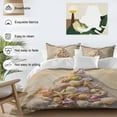 thumbnail image 3 of Christmas Bedding Duvet Cover Set Queen Size 4 Pieces Christmas Tree Shape Beach Shell Starfish Conch Bedding Set with Zipper Closure, 1 Comforter Cover 90x92 Inches 1 Flat Sheet & 2 Pillow Cases, 3 of 7