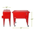 thumbnail image 4 of 80 qt. Red Chest Cooler with Bottle Opener, 4 of 5