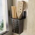 thumbnail image 4 of Clearance Under $1 Wall Mount Utensil Holder, No-Drill Adhesive Storage Rack for Kitchen Cutlery, 4 of 5