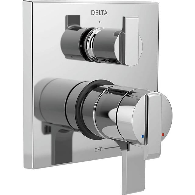 Delta Faucet Ara 17 Series Kit de Garniture de Valve de Douche à Double Fonction avec Déviateur Intégré à 3 Réglages, Chrome T27867 (Valve Non Incluse)