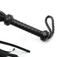 thumbnail image 1 of Horse Riding Whip Accessories Outdoor Sport Artificial Leather Pony Lash Tool Handle Spanking Horses Ride Crop Training Fitting black, 1 of 8