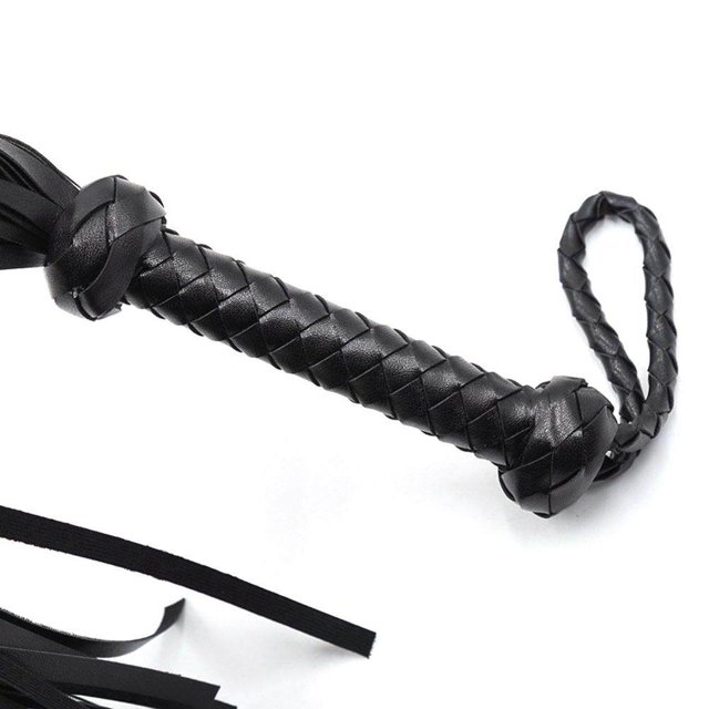 Horse Riding Whip Accessories Outdoor Sport Artificial Leather Pony Lash Tool Handle Spanking Horses Ride Crop Training Fitting black