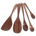 thumbnail image 1 of FUTUREORYY 5Set Serving Spoons Wooden Spoon Assorted Color 19.8X5.8X0.5In, 1 of 6