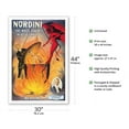 thumbnail image 2 of The Great Nordini - The White Fakir in Devil’s Hell - Vintage Magic Poster c.1910 - Fine Art Matte Paper Print (Unframed) 30x44in, 2 of 4