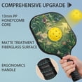 thumbnail image 4 of Pickleball Paddles Set Of 1, Fiberglass Surface, Vintage Floral Print, 1 Paddle, 2 Balls & Bag, 4 of 5