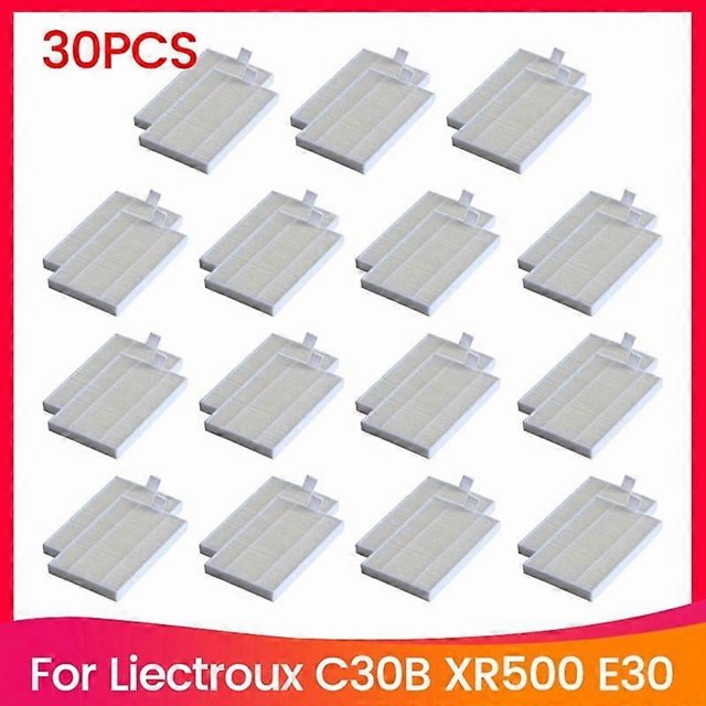 30PCS Hepa Filter for C30B XR500 E30 Robotic Vacuum Cleaner Accessories Replacement Parts Filter