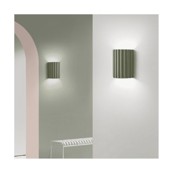 Bedroom Wall Lamp Home Entrance Aisle Living Room Lamp Resin Wall Lamp Indoor Wall Lamp Bedside Lamp (Green)