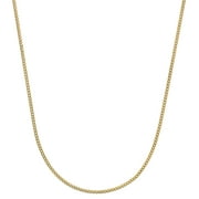 Luxury Chain Co. 18k Gold over Sterling Silver 2mm Miami Curb Chain Necklace, 20"