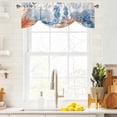thumbnail image 4 of Sea Corals Seahorse Tie Up Valances Curtain, Adjustable Kitchen Summer Beach Sea Stars Valances for Windows Decor, Rod Pocket Short Curtains Set for Bedroom/Bathroom, 42"x18", 4 of 9