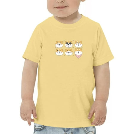 

Set Of Shiba Inu Faces T-Shirt Toddler -Image by Shutterstock 5 Toddler