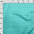 thumbnail image 2 of oneOone Viscose Jersey Aqua Blue Fabric Animal Face Cartoon Sewing Fabric By The Yard Printed Diy Clothing Sewing Supplies 60 Inch Wide, 2 of 5