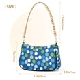 thumbnail image 3 of FORMRS Womens Shoulder Bag with Chain Strap Clutch Purse Cute Tote Handbag, Blue Dots, 3 of 7