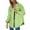 Light Green, variant on Womens Jackets Fall Jacket Women's Fashion Denim Long Sleeve Button Down Jacket Pure Color Mid Length European & Style