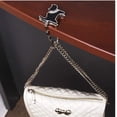 thumbnail image 4 of Women Ladies Bag Hooks Compatible with Table Handbag Hook with Buckle Purse Hanger Holder Cat Pattern Black, 4 of 7