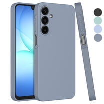 For Samsung Galaxy A17 5G Case, Liquid Silicone Phone Case for Samsung Galaxy A17 5G, Ebizware Shockproof Full-Body Protective Rugged Rubber Slim Cover with Microfiber Lining - Gray
