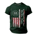 thumbnail image 3 of HOWPAY 250th Anniversary USA Shirt for Men Independence Day Pullover Short Sleeve Crew Neck 1776-2026 Commemorative Patriotic T-Shirt Dark Green M, 3 of 3