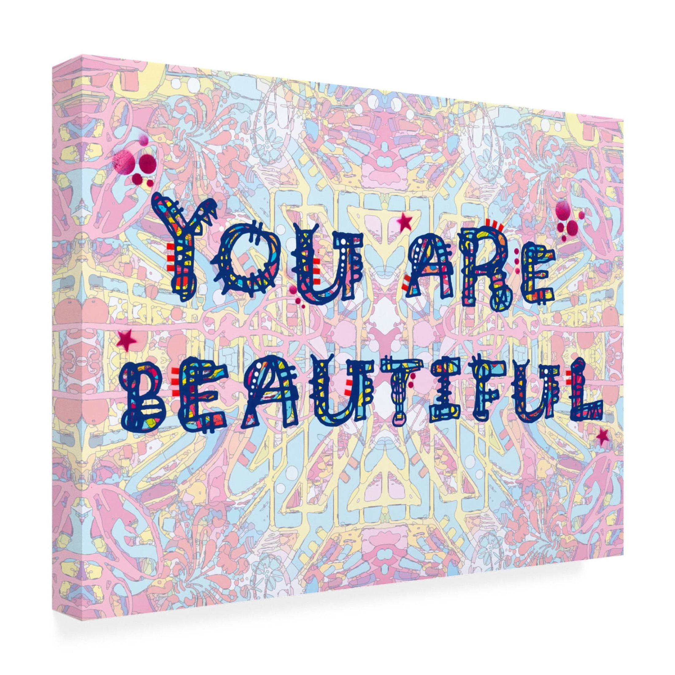 Canvas Wall Art - Dean Russo 'You Are Beautiful' Wall Art for Living Room, Bedroom, or Office Décor by Trademark Fine Art - 24 x 18 Inches